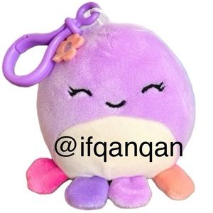 NWT Beula the octopus squishmallow clip